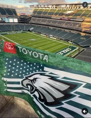 Philadelphie Eagles Salute To Service Flag SGA 11/16/25 Lions - Image 1 of 2