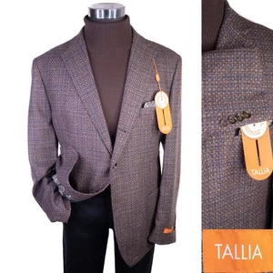 $295 Tallia SLIM 46R Sport Coat Jacket Blazer 3-Button Geometric Multi-Color - Picture 1 of 15