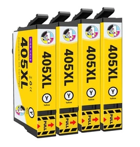 4 Yellow 405XL Multipack Ink Cartridge For Epson WF-3820 WF-4820 WF-4830 printer - Picture 1 of 6