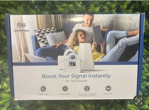 Amplificateur de signal de téléphone portable - Booste la 5G/4G LTE pour tous les opérateurs, jusqu'à 5 000 pieds carrés - Photo 1 sur 4