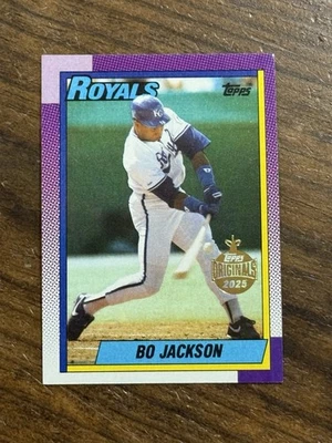 Estampilla dorada Topps Holiday Bo Jackson 2025 recompra 1990 SSP • #300 Foto 1 de 4