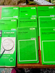 Ordnance Survey 1:25000 Second Series 1970's hiking maps - Picture 1 of 10