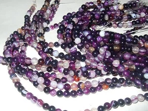 - Pietre Dure Forate - AGATA VIOLA sfera 4 mm 20 pz - Picture 1 of 1