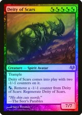 Deity of Scars FOIL Eventide HEAVILY PLD Black Green Rare MAGIC CARD ABUGames