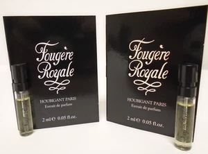 2x Houbigant Paris Fougere Royale Extrait De Parfum Spray 2 ml/.05 fl. oz. Ea./ - Picture 1 of 7