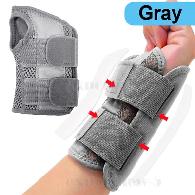 Left Right Wrist Support Brace Splint Carpal Tunnel Hand Sprain Arthritis Injury - Image 1 of 4