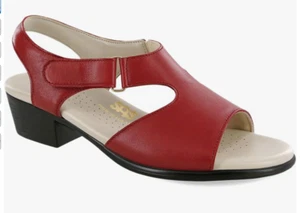 SAS Suntimer Womens Red Sandal Size 10M, New in Box - Picture 1 of 8