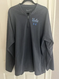 UCLA Bruins Long Sleeve Pull Over Polyester Jacket Shirt 1/4 zip XXL - Picture 1 of 6