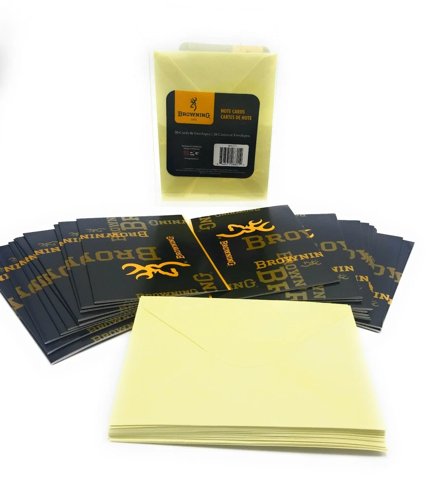 MARRÓN, 20 Tarjetas y 20 Sobres, Tarjetas de Billetes Regalos (5 x 3,5 pulgadas) Foto 1 de 2