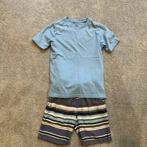 BOYS Wonder Nation  SHORTS & SHORT SLEEVE  SHIRT SET SIZE 6-7 - Picture 1 of 4