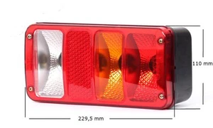 Heckleuchte Multifunktionslampe Rückleuchte Bus Anhänger 5in1 Rechts 12/24VNr190 - Zdjęcie 1 z 4