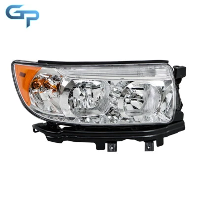 For 2006-08 Subaru Forester Headlight Halogen Headlamp W/Bulb Chrome Right Side - Image 1 of 4