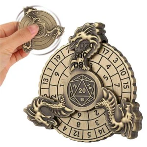 7-en-1 Dragon Metal D&D Dados DND Rueda Dados Spiner Adecuado para Juego de Dados DND - Imagen 1 de 12