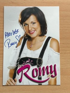 Tarjeta de autógrafo Romy original firmada #7918 - Imagen 1 de 1