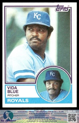1983 Topps #570 Vida Blue Kansas City Royals 83TB - Image 1 of 2