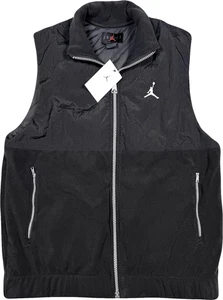 Nike Air Jordan Essentials Fleece Zip-Up Vest - NWT Mens Large Black #47677-J9 - Picture 1 of 1