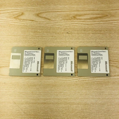 Microsoft Visual Basic for Windows Series 3.5 Disks Low Density - Image 1 of 4