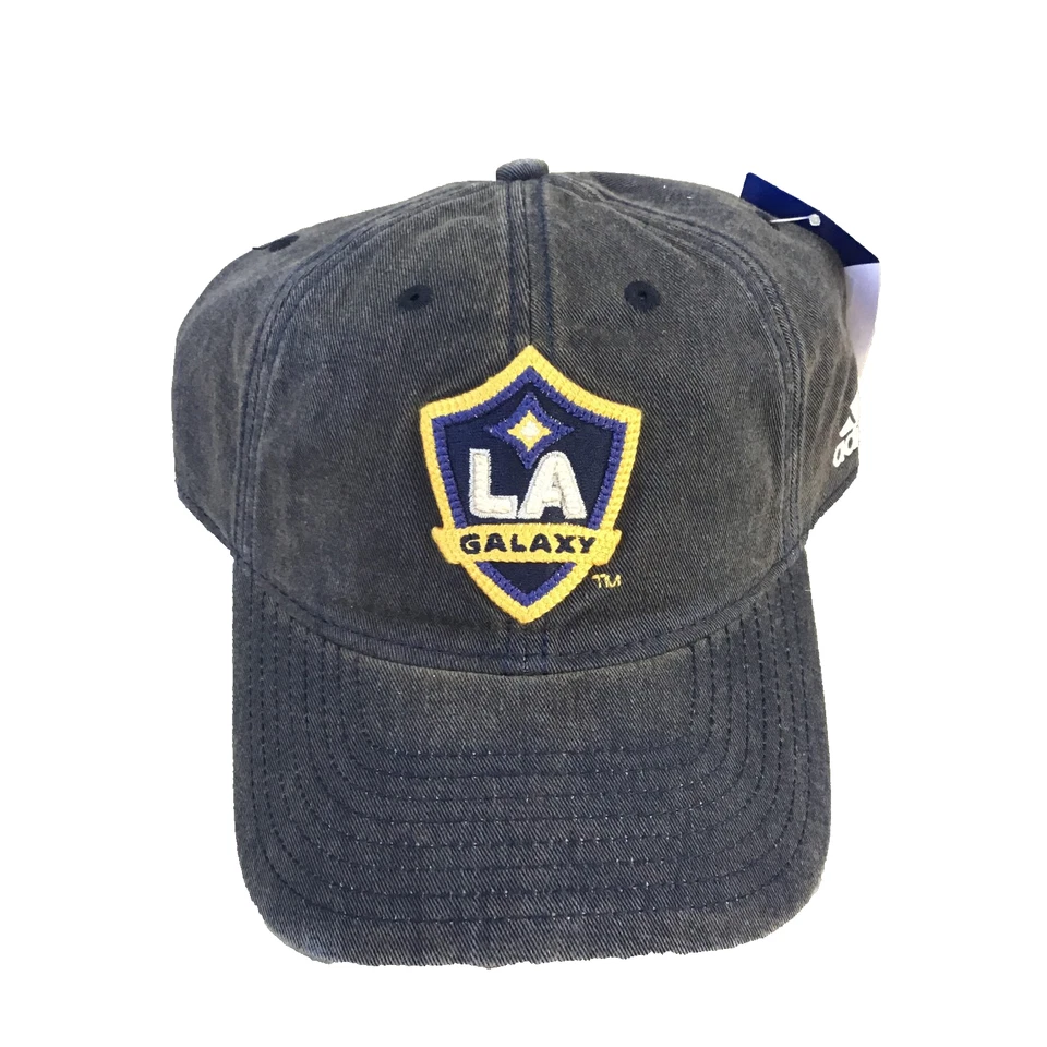 NUEVO CON ETIQUETAS Adidas Los Angeles Galaxy MLS Gris Correa Ajustable 2014 Gorra LA Foto 1 de 4