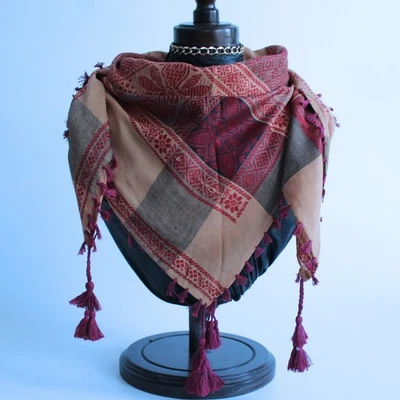 Keffiyeh Shemagh Keffiyeh, Keffeyeh, bufanda Kafiya, bufanda del desierto, vestido caftán con Foto 1 de 4