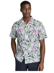 NWT $175 PAUL SMITH Seersucker Short Sleeve Button Up Floral Shirt. Small - Picture 1 of 6