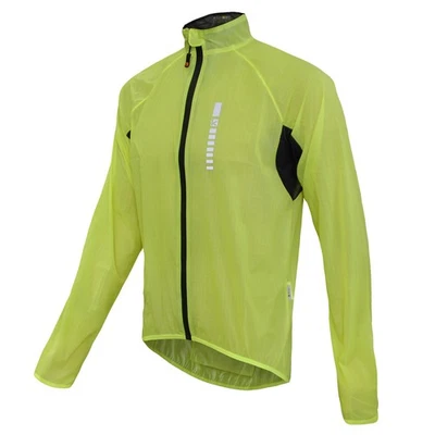 Funkier - Bicicleta: Chaqueta impermeable DryRide Pro para caballeros en amarillo fluo-AMARILLO -X-LA Foto 1 de 4
