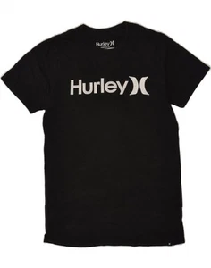 Camiseta Top HURLEY Para Hombre Gráfica Pequeña Negra Algodón BC82 - Imagen 1 de 3