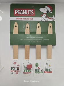 Peanuts Snoopy Weihnachten 4er Pack Mini Spatel Set Neu Giving Joyful Kind Festlich  - Bild 1 von 3
