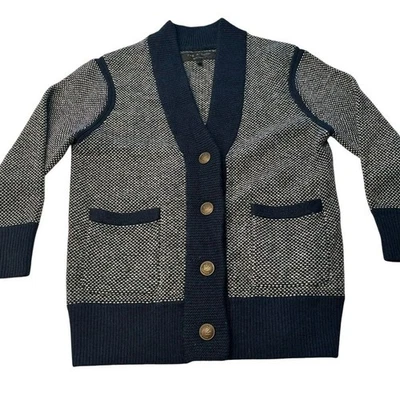 Rag & Bone Size XS 100% Cashmere Fishermans Sweater Navy Blue Stripes Preppy - Image 1 of 4