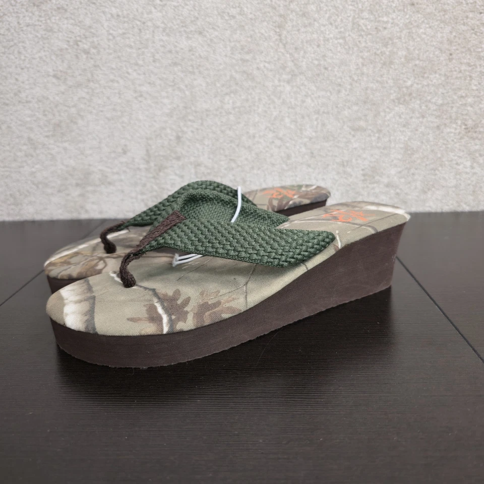 Sandalias Chanclas Realtree Camuflaje Talla 7 Para Mujer Real Tree Camufladas NUEVAS Foto 1 de 4