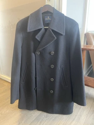 Loro Piana для Brooks Brothers 100% шерсть Peacoat. Deep Navy. Большой размер. - Изображение 1 из 4