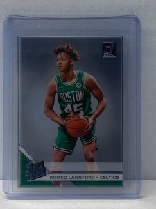 2019-20 Panini Clearly Donruss Basketball Rated Rookie Romeo Langford Celtics 