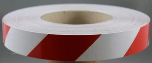 3M Red/White Class 2 (3200 Series) Reflective Tape 50mm x 15m Left - Picture 1 of 5