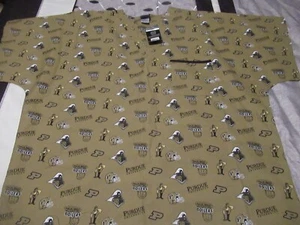 Purdue Scrub Top Unisex Boilermakers Sports 2XL New W Tags Free USA Shipping - Picture 1 of 11