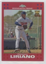 2007 Topps Chrome Red Refractor /99 Francisco Liriano #185