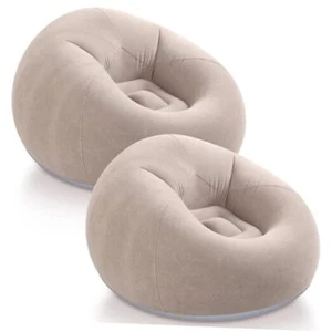 Inflatable Bean Bag Chairs Blow up Chairs Camping Chairs Inflatable Lazy Sofa - Picture 1 of 8