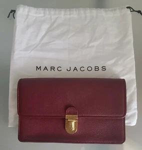 Marc Jacobs Dark Red Clutch / Wallet - Fashion - BrandNew - Picture 1 of 10