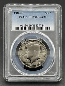 Kennedy Half Dollar Coin 50C 1989-S Graded PCGS PR69DCAM - Picture 1 of 2