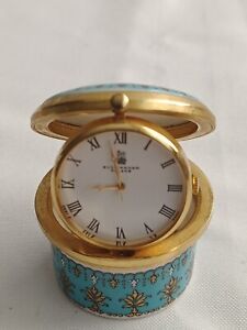 Royal Collection Pillbox Clock Buckingham Palace Trinket Queen Elizabeth II...