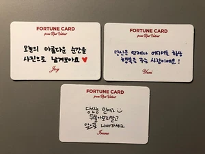 Tarjeta fotográfica oficial Red Velvet Irene Yeri Joy La Rouge Fortune mensaje rasguño - Imagen 1 de 2