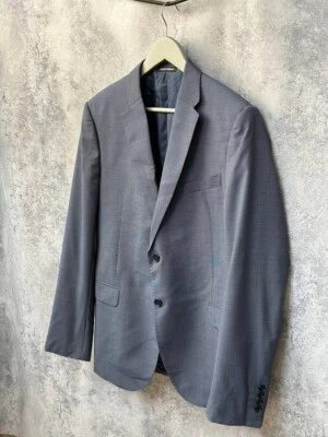 Emporio Armani M Line Lana Wool Tweed Blazer Notch Jacket Men's Size 52 - image 1 of 4