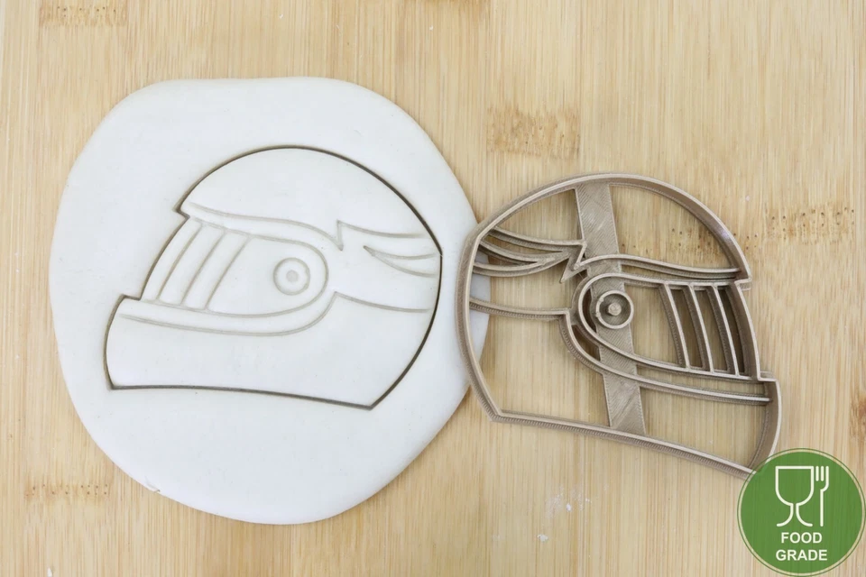Motorradhelm Keksstempel/Ausstechform keksausstecher PLA ca.8cm - Bild 1 von 1
