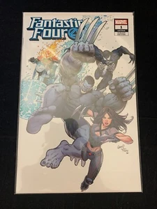 Fantastic Four #1 (2018) variante Greg Land Trade casi nuevo - Imagen 1 de 1