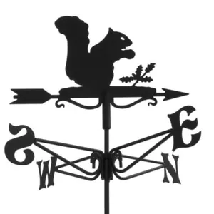 Squirrel Mini Weathervane Steel Wall Mount Powder Coated House Roof - Picture 1 of 2