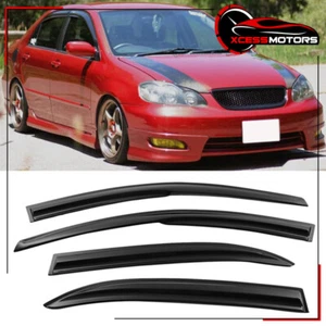 Se adapta a las viseras deflectores de ventana estilo taza Toyota Corolla 03-08 4 piezas - Imagen 1 de 8