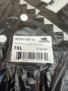 Headgear Classics Men's Martin Lawrence 8 Ball Blue Black Satin Jacket RARE - Picture 1 of 25