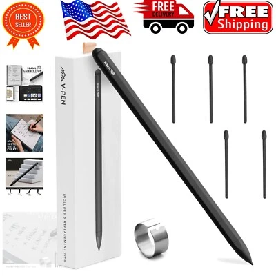 V-Pen EMR Stylus Remarkable 2 Replacement with Digital Eraser + 5 Tips | Palm... - Image 1 of 4