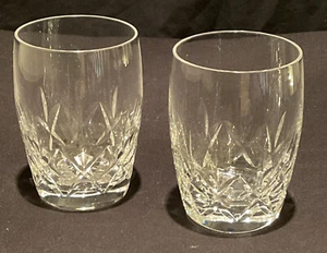 2 VINTAGE CRYSTAL WHISKY GLASS TUMBLER DRINK BEER COCKTAIL SPIRIT LAGER 150 ml - Picture 1 of 9