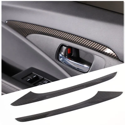 Carbon fiber ABS Front Inner Door Panel Trim Strip Honda Pilot 2016-2022 US - Image 1 of 4