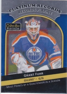 17/18 PLATINUM..GRANT FUHR..PLATINUM RECORDS..# PR-13..OILERS.FREE COMBINED SHIP - Picture 1 of 1