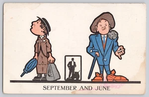 Advertising Postcard Walk-Over Shoes Massachusetts September And June Fashions - Picture 1 of 3